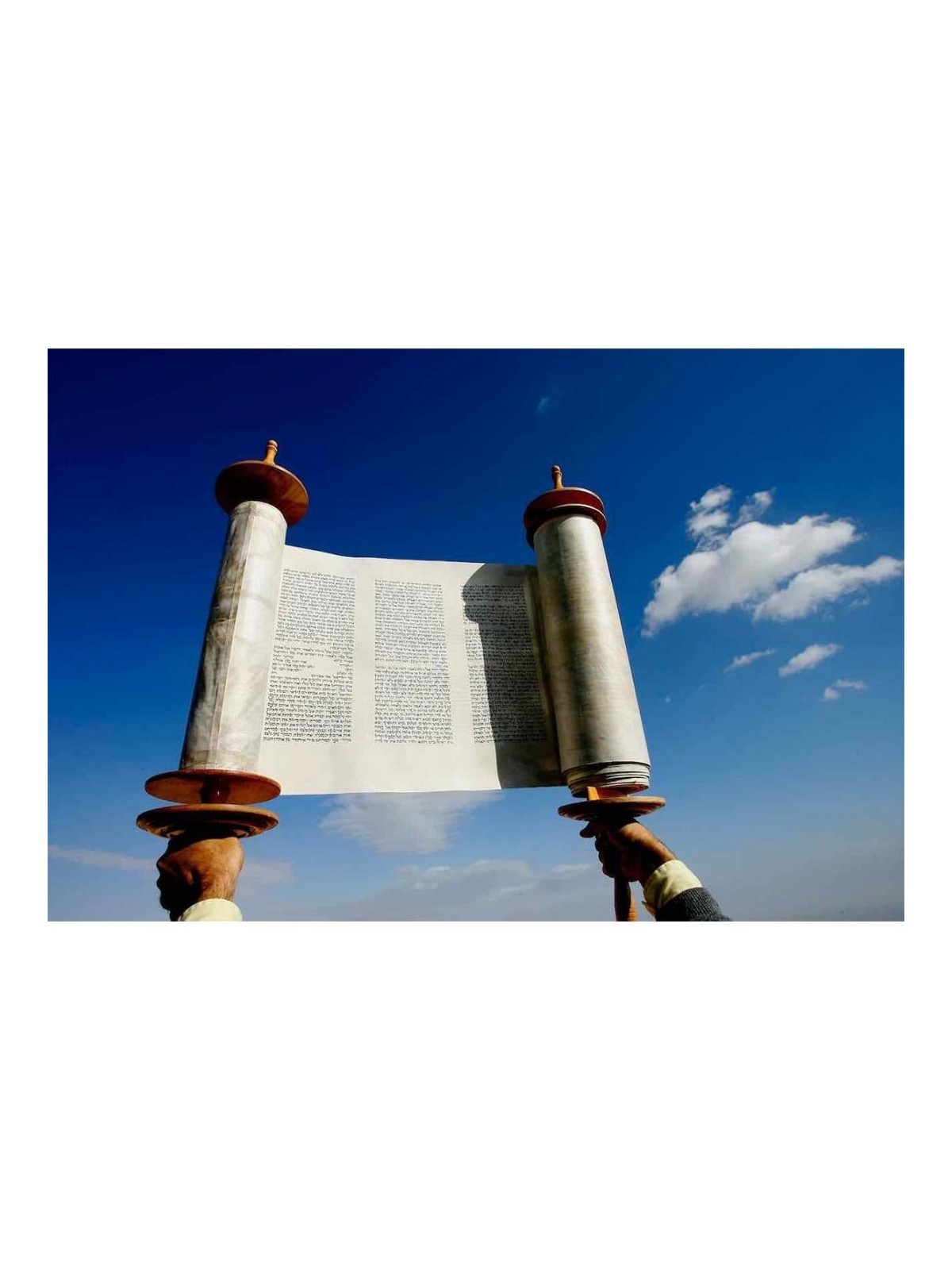 Raising Torah Towards the Heavens Photograph by Oren Cohen