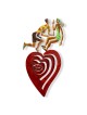 Moving Heart: David Gerstein Hand Painted Limited Edition Wall Sculptu