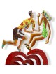Moving Heart: David Gerstein Hand Painted Limited Edition Wall Sculptu