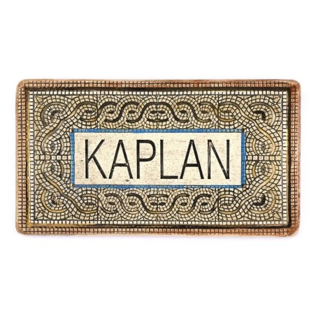 Art in Clay Handmade Ceramic English Personalized Door Sign With 24K G