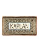 Art in Clay Handmade Ceramic English Personalized Door Sign With 24K G