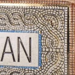 Art in Clay Handmade Ceramic English Personalized Door Sign With 24K G