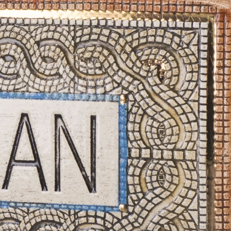 Art in Clay Handmade Ceramic English Personalized Door Sign With 24K G