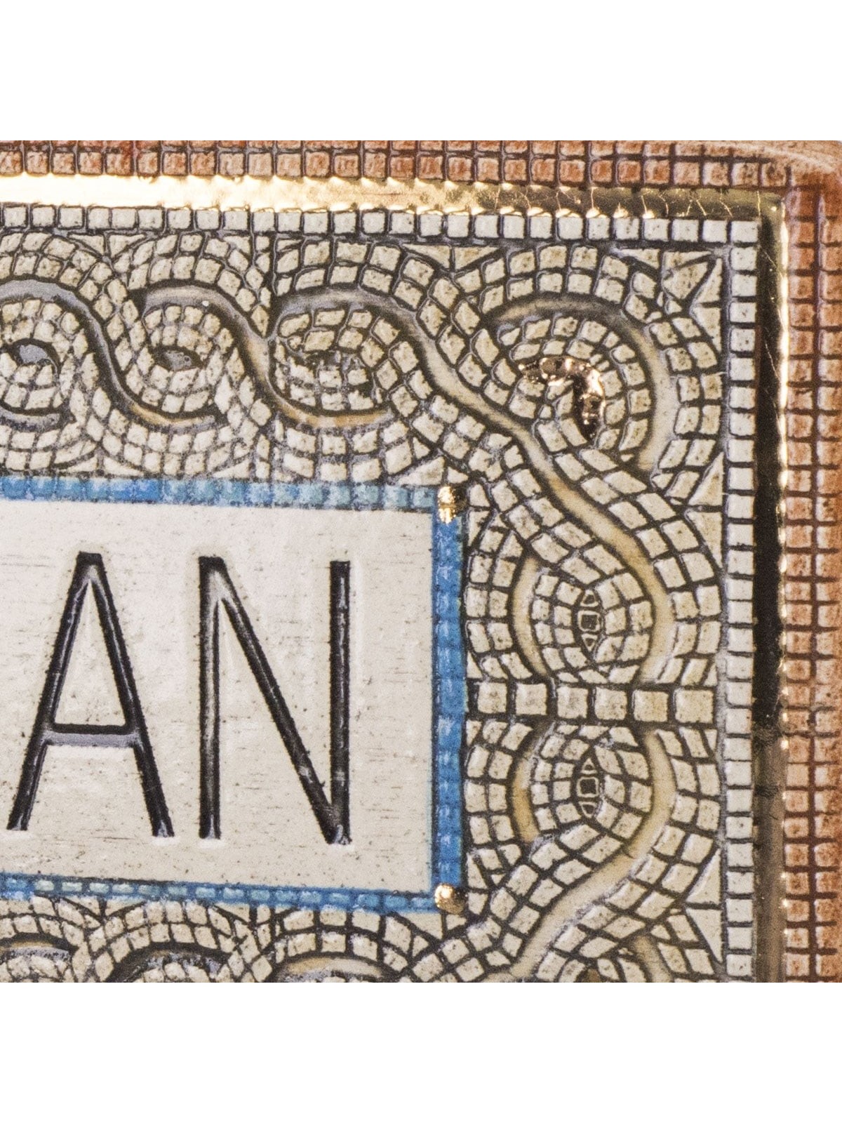 Art in Clay Handmade Ceramic English Personalized Door Sign With 24K G