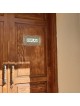 Art in Clay Handmade Ceramic English Personalized Door Sign With 24K G