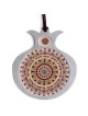 Stainless Steel Pomegranate Business Blessing Wall Hanging - Floral Po