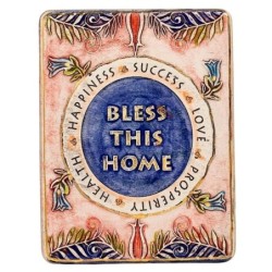 Art in Clay Limited Edition Handmade Ceramic Home Blessing Plaque Wall
