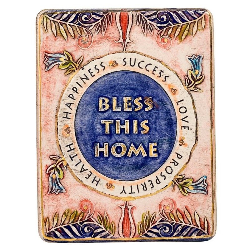 Art in Clay Limited Edition Handmade Ceramic Home Blessing Plaque Wall