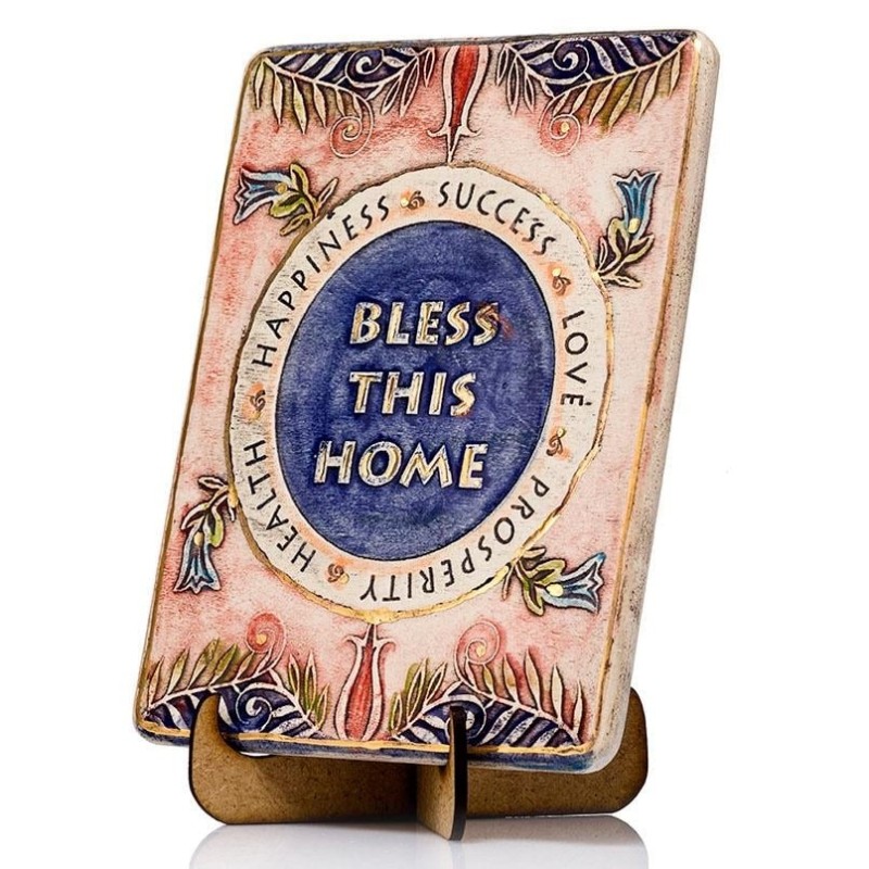 Art in Clay Limited Edition Handmade Ceramic Home Blessing Plaque Wall