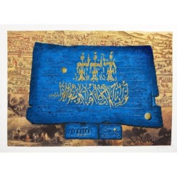 Kings of Jerusalem. Artist: Moshe Castel. Original gold embossed serig