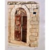 Arie Azene - Brown Door in Jerusalem (Hand Signed & Numbered Limited E
