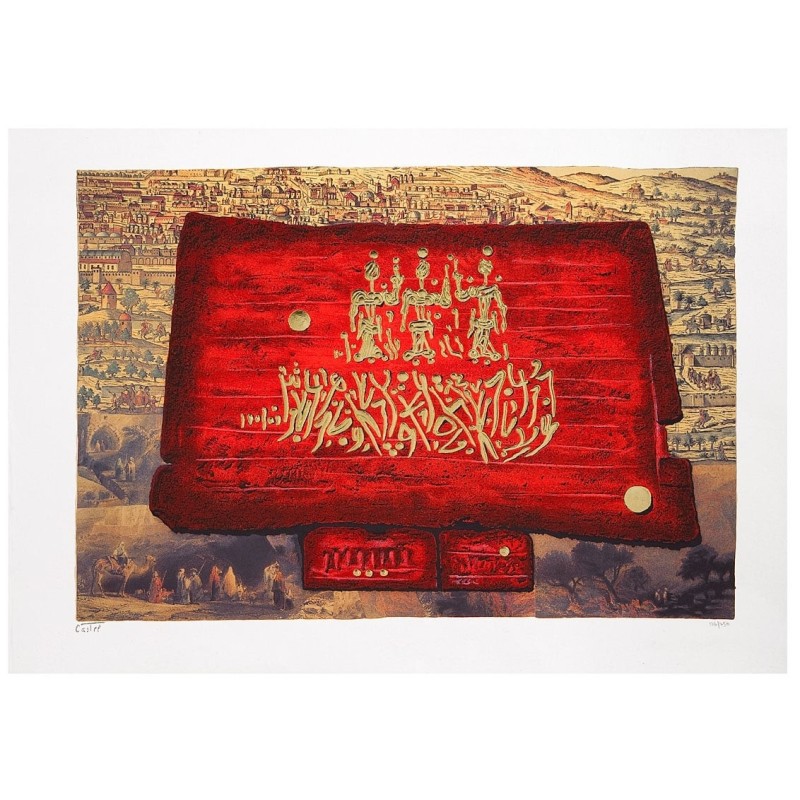 Moshe Castel - Glory to Jerusalem (Limited Edition Gold Embossed Serig