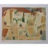 Square in Safed. Artist: Nahum Gutman. Signed & Numbered Limited Editi