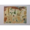 Square in Safed. Artist: Nahum Gutman. Signed & Numbered Limited Editi