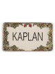 Art in Clay Handmade Ceramic English Personalized Door Sign With 24K G