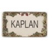 Art in Clay Handmade Ceramic English Personalized Door Sign With 24K G