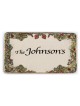 Art in Clay Handmade Ceramic English Personalized Door Sign With 24K G
