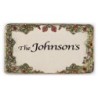 Art in Clay Handmade Ceramic English Personalized Door Sign With 24K G