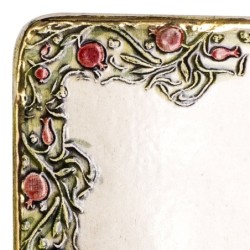 Art in Clay Handmade Ceramic English Personalized Door Sign With 24K G