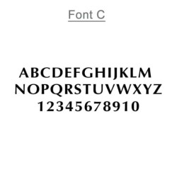 Art in Clay Handmade Ceramic English Personalized Door Sign With 24K G