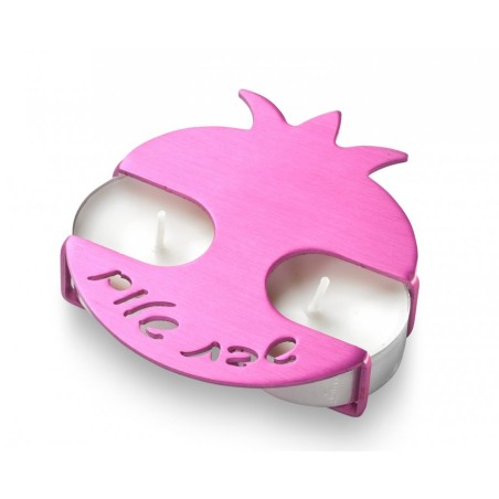 Adi Sidler Travel Shabbat Candlesticks Pomegr... | Travel Candlesticks