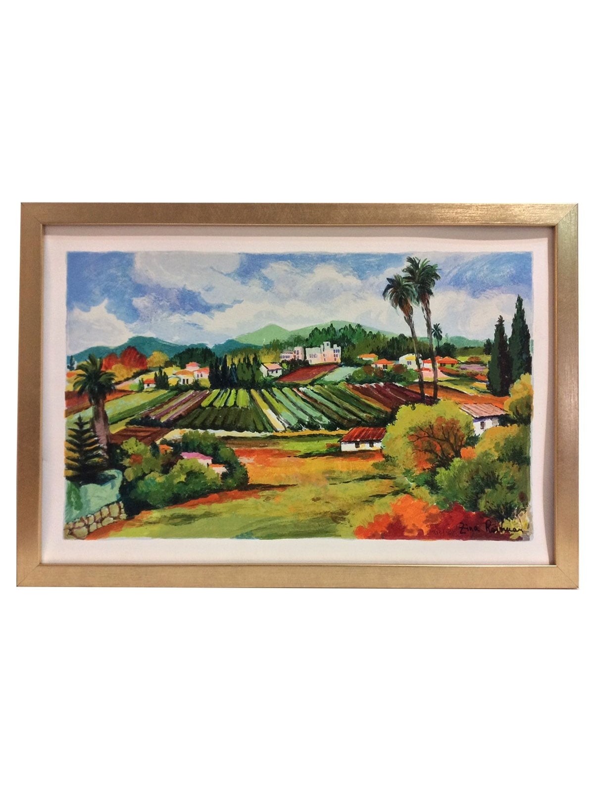 Zichron Yaakov. Artist: Zina Roitman. Handsigned & Numbered Limited Ed