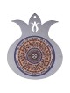 Dorit Judaica Large Hebrew Business Blessing Pomegranate Hanging - Sma