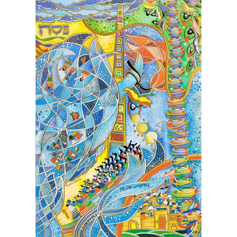 Raphael Abecassis Original Lithograph - Passover II