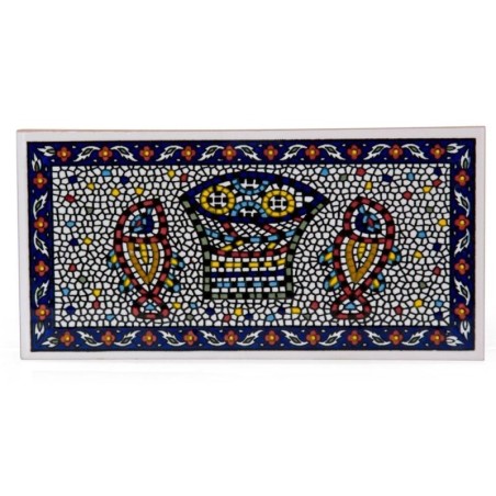 Mosaic Fish Wall Hanging Tile. Armenian Ceramic
