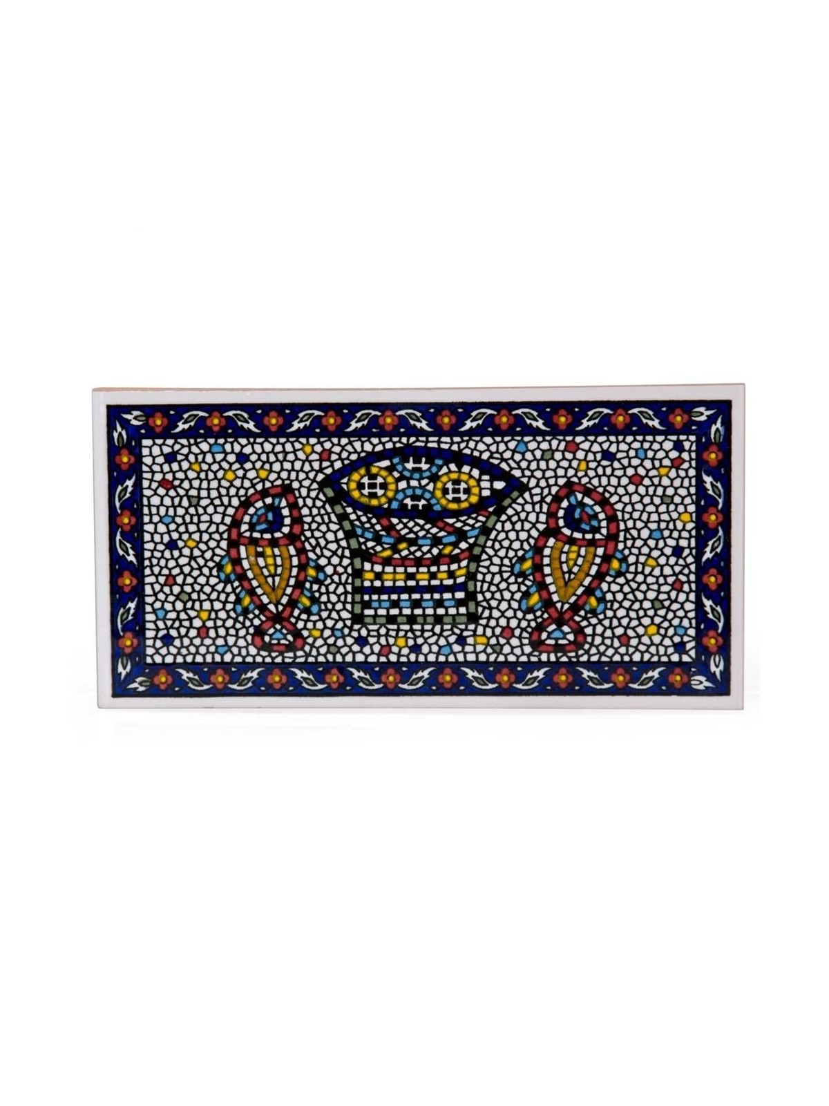 Mosaic Fish Wall Hanging Tile. Armenian Ceramic