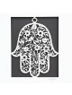 White Floral Hamsa Laser-Cut Paper Wall Art by David Fisher (Color Opt