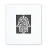 White Floral Hamsa Laser-Cut Paper Wall Art by David Fisher (Color Opt