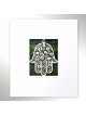 White Floral Hamsa Laser-Cut Paper Wall Art by David Fisher (Color Opt