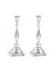 Sterling Silver Shabbat Candlesticks Classic Smoot... | Silver Judaica