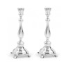 Sterling Silver Shabbat Candlesticks Classic Smoot... | Silver Judaica