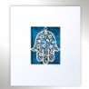 White Floral Hamsa Laser-Cut Paper Wall Art by David Fisher (Color Opt
