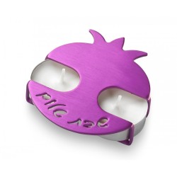 Adi Sidler Travel Shabbat Candlesticks Pomegr... | Travel Candlesticks