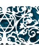 Prague Menorah Laser-Cut Paper Wall Hanging by David Fisher