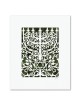 Prague Menorah Laser-Cut Paper Wall Hanging by David Fisher