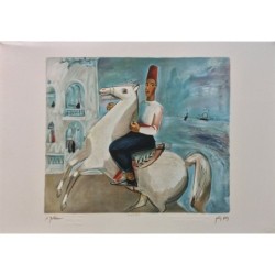 The White Horseman. Artist: Nahum Gutman. Signed & Numbered Limited Ed