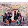 Jewish Wedding in Jerusalem. Artist: Judith Yellin. Hand Signed & Numb