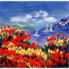 Poppies in the Wind. Artist: Zina Roitman. Handsigned & Numbered Limit