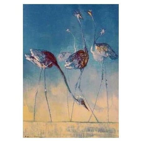 Blue Birds. Artist: Edwin Salomon. Handsigned & Numbered Limited Editi