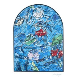 Limited Edition Numbered Marc Chagall Serigraph The Twelve Tribes Reuv