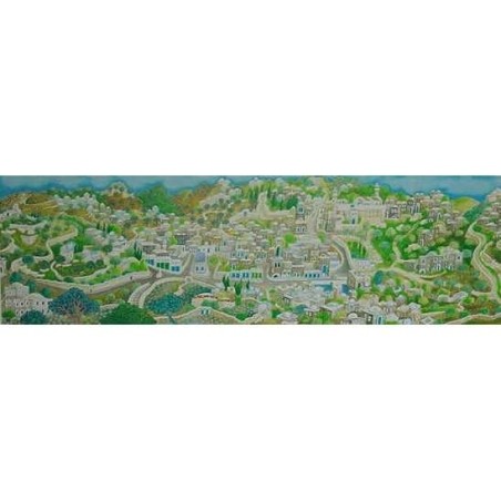 City of the Patriarch. Artist: Baruch Nachshon. Hand Signed & Numbered