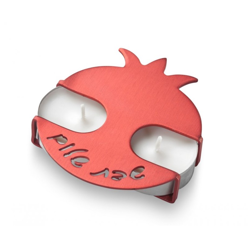 Adi Sidler Travel Shabbat Candlesticks Pomegr... | Travel Candlesticks