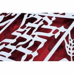 David Fisher Laser Cut Paper Bilingual Land of Milk and Honey Wall Han