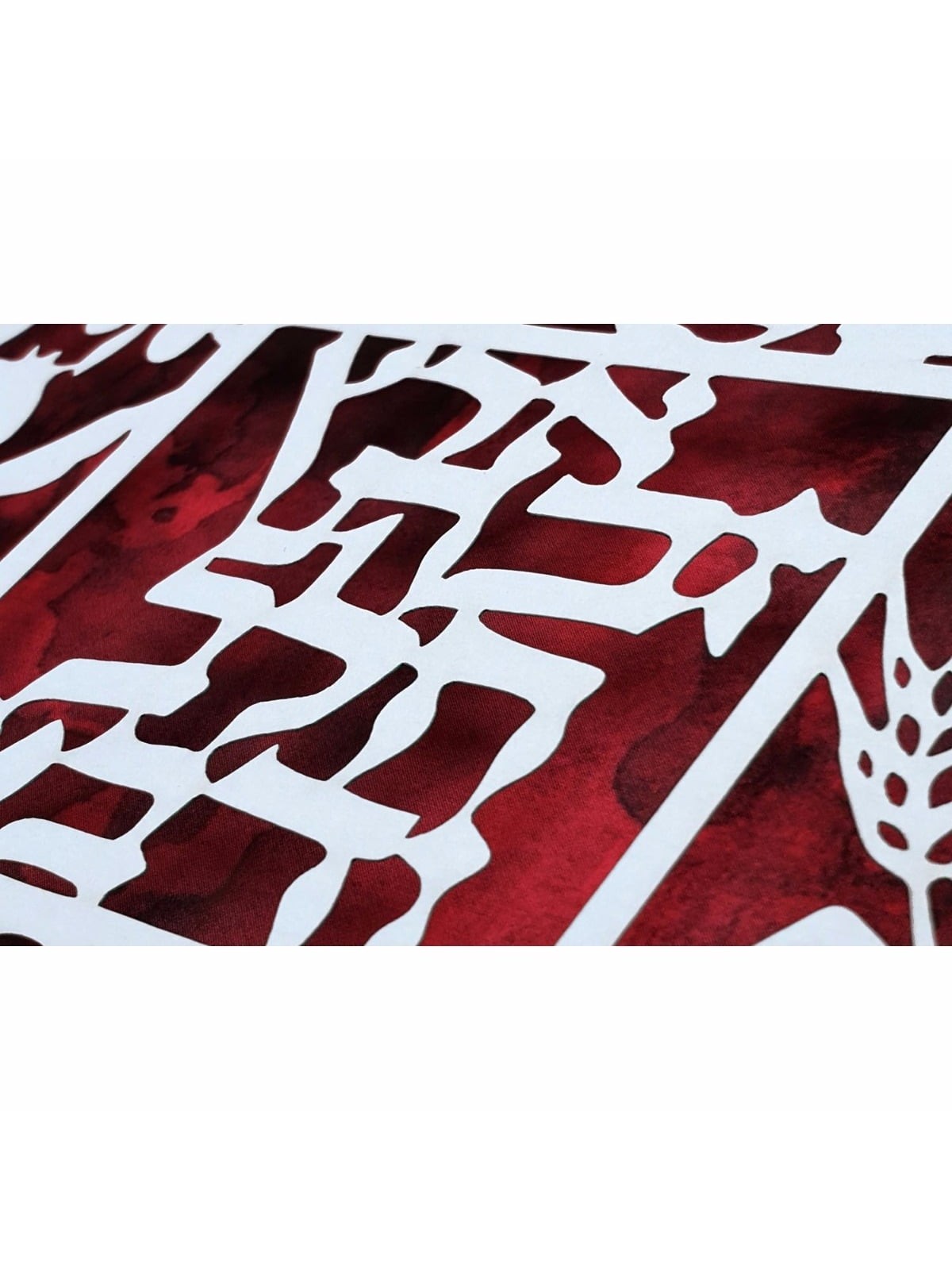 David Fisher Laser Cut Paper Bilingual Land of Milk and Honey Wall Han