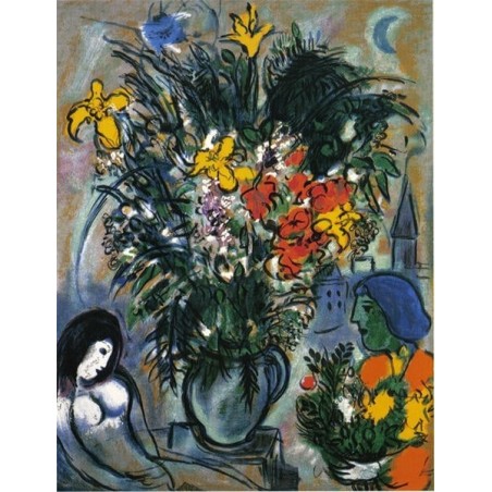 Limited Edition Numbered Marc Chagall Serigraph - L'Offrande