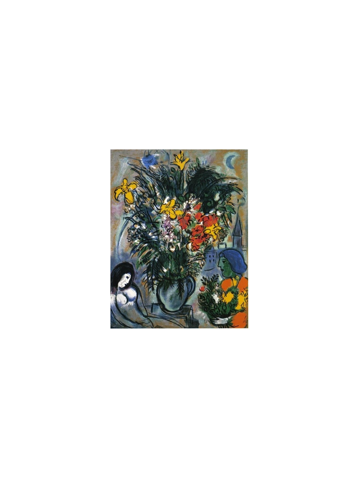 Limited Edition Numbered Marc Chagall Serigraph - L'Offrande